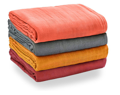 Swaddle Blankets47x47cm Organic Cotton Muslin Baby Blanket for Swaddle Pack of 4