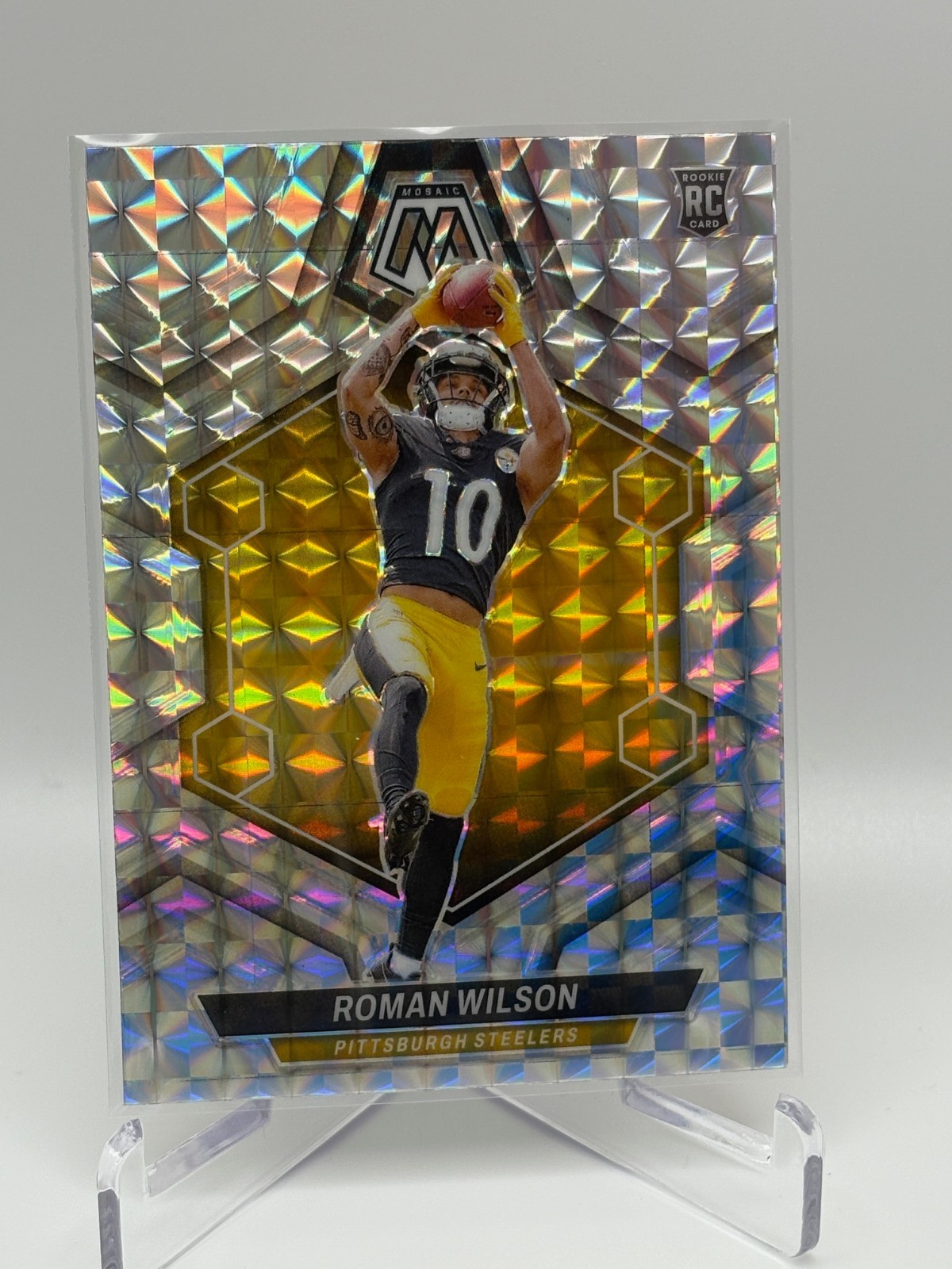 2024 Panini Mosaic - Rookies Roman Wilson #369 Silver Prizm (RC)