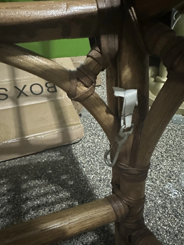 Juego de 2 sillas de bambú vintage estilo McGuire Foto 2 de 3