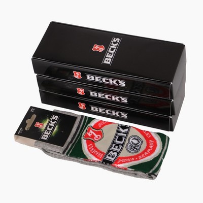 Beck's Socken Retro Design, Kultige Herrensocken, Bequemer, Fanartikel
