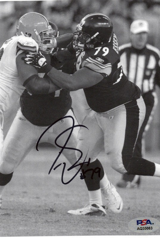 TRAI ESSEX Autographed 5x7 Print PSA/DNA STEELERS