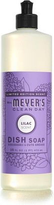 MRS. MEYER'S CLEAN DAY Liquid Dish Soap Limited Edition Scent Lilac 16 fl oz NEW