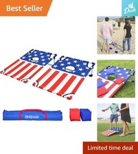 Lightweight and Compact Cornhole Game Set - Perfect for Beach and Lawn Parties
