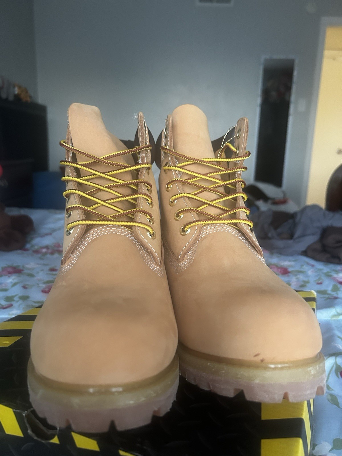 Brazos Work Force Boots Women Size 9 Wheat Waterproof Work Boots Lace Up New image 3