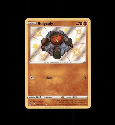 Rolycoly SV067/SV122 Shiny Rare Shining Fates Shiny Vault Pokemon Near Mint