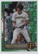 2022 Bowman Draft Chrome Green Sparkle Refractor 70/99 Tres Gonzalez 0c7s