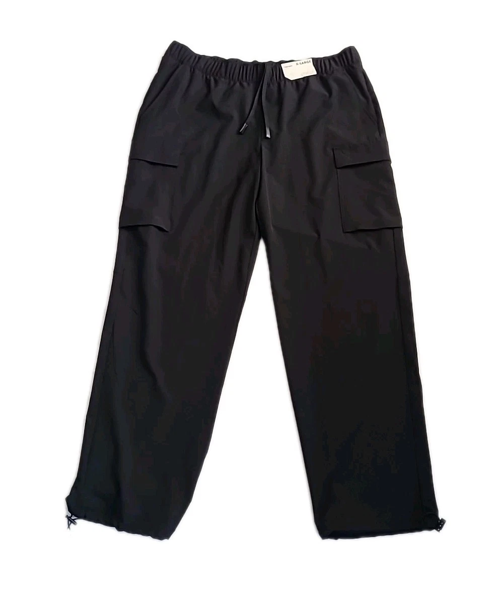 Stylus Men's NWT Cargo Quick-Dri Drawstring Pants Black XLARGE