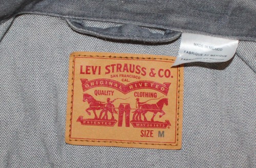 LEVI'S MEN'S TRUCKER JACKET Standard FIt Vintage Gray Denim sz L Jean Jacket by Levi's, Size L, $18.99 - Photo 6