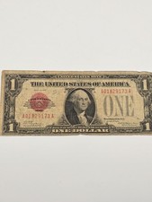 Series 1928 $1 One Dollar Red Seal United States Note (Funny back) FR#1500