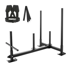 Weight Training Sled, Pull Push Power Sled with Handle, Fitness Strength Resista