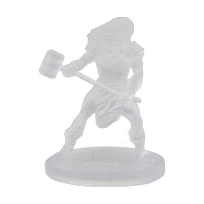 WizKids D&D Monster Menagerie II Mini Half-Orc Barbarian (Invisible) (VR) NM