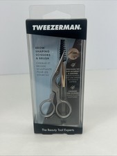 Tweezerman Brow Shaping Scissors Brush Set 2-Piece Stainless 2914-R