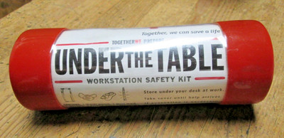 vintage nos under the table workstation first aid kit american red cross