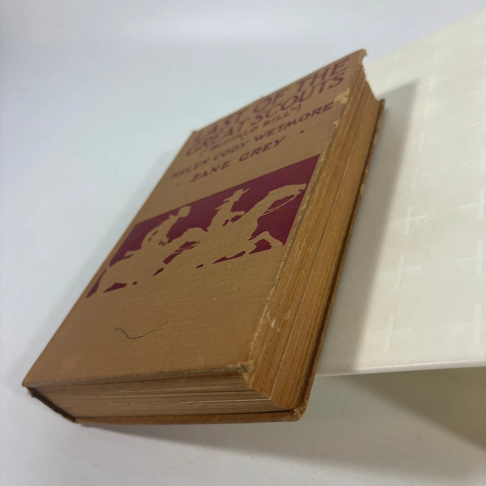 Last of the Great Scouts Buffalo Bill Signed Wetmore Grey 1918 Illustrated - Image 4 of 4