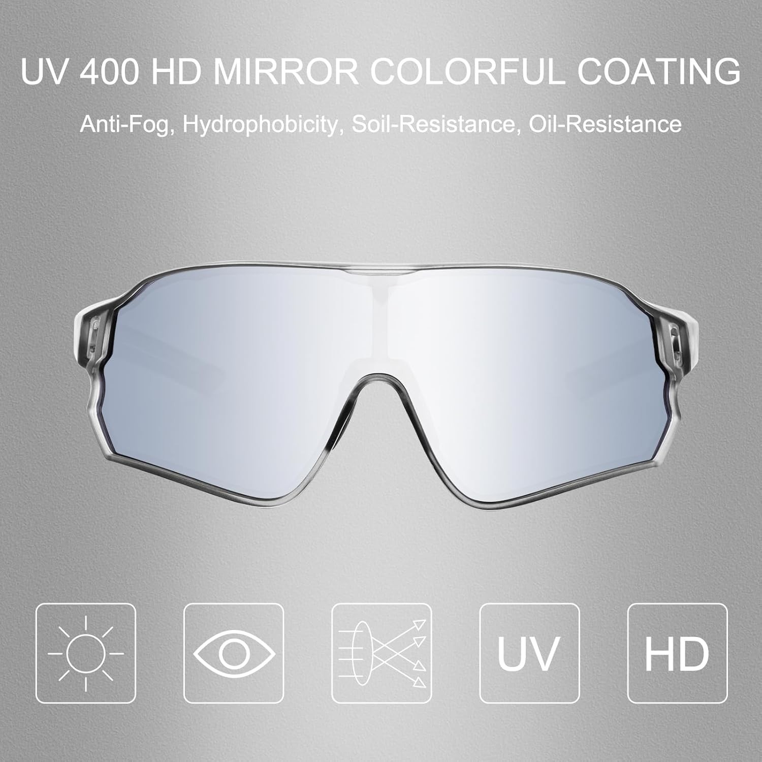 ROCKBROS Polarized Sunglasses-UV400 Protection for Women Men Cycling Sunglasses