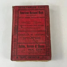 1908 CA San Diego City & County Directory POOR Ancestry Genealogy Antique