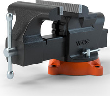 Bench Vise, 6-Inch Jaw Width 5.9-Inch Jaw Ope...