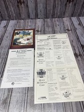 Aces Collector  s Edition PC Manual And Reference Cards