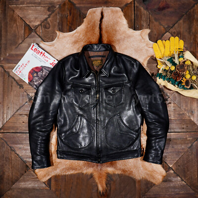 Full Grain Vegetable Tanned Cowhide Men's Vintage Mendoza Leather
