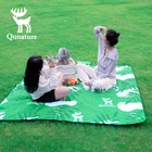 Qunature Picnic Blanket Tent Mat Waterproof Camping Beach Foldable Rug Outdoor