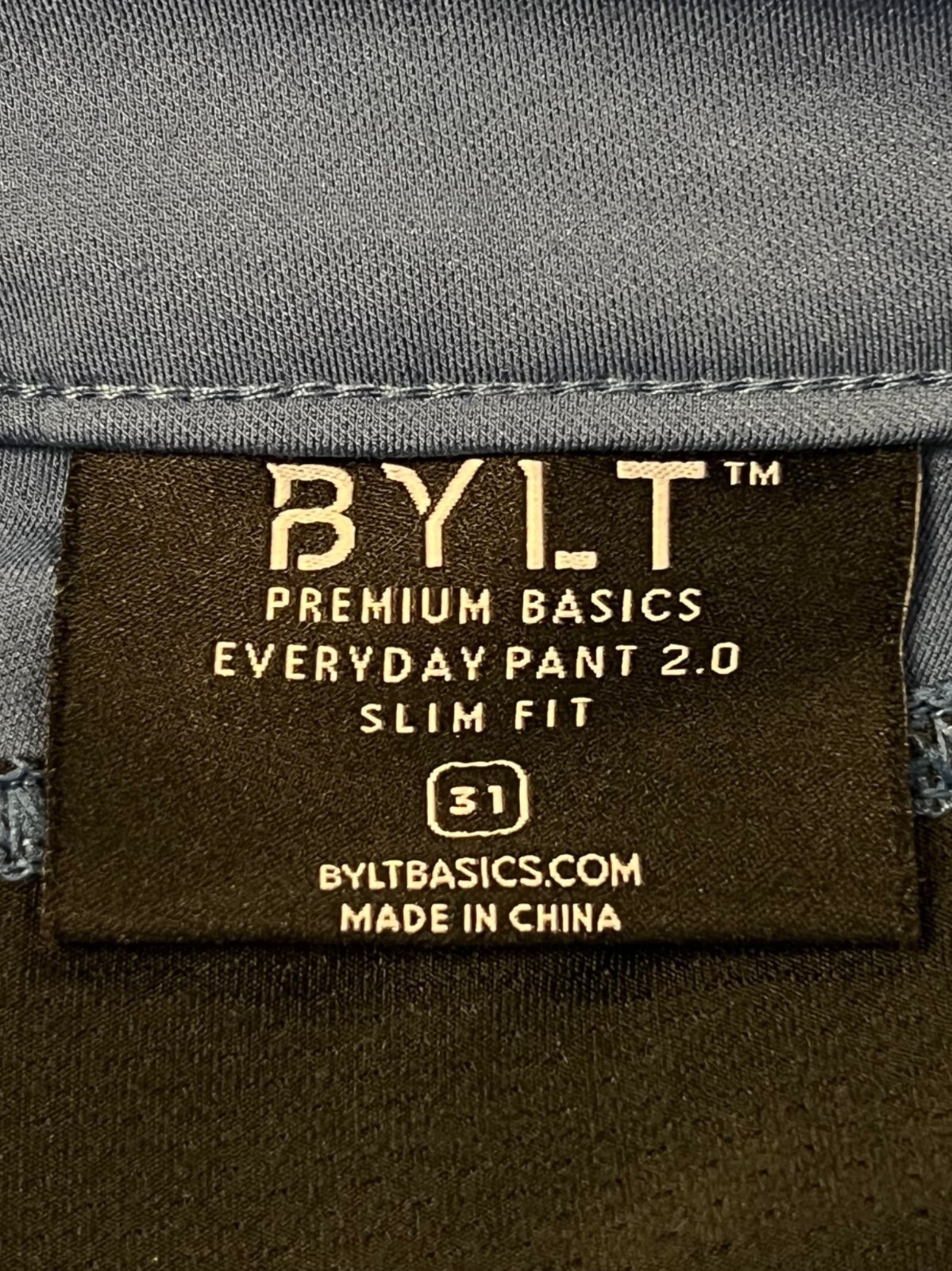 BYLT Blue Pants Size 31 Premium Basic Everyday 2.… - image 7