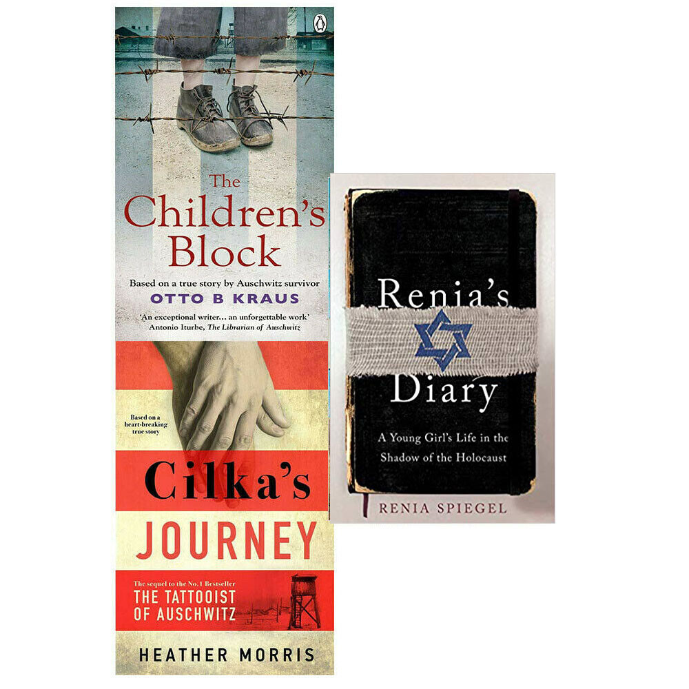 Renia’s Diary,Librarian of Auschwitz,The Sisters of  3 Books Collection Set NEW