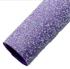 Super Chunky Luxury Bead Glitter FAUX LEATHER ROLL 12" x 55" 1246756 Beige