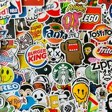 100pcs Skateboard Stickers – Cool Punk Meme Vinyl Laptop Luggage Decal Pack