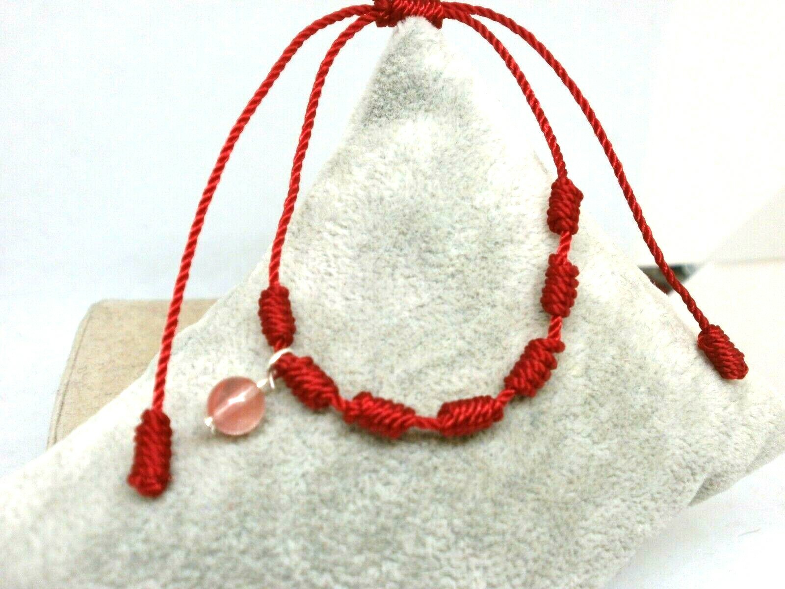 Bracelet Rouge " 7 Nœuds " Avec Compter Du Tourmaline - Réglable | eBay