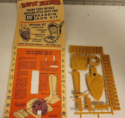 VINTAGE HOWDY PARDNER BRANDIN IRON KIT P F FLYERS B F GOODRICH USA