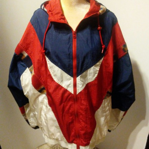 Blue Hooded Nylon XL Jacket | eBay