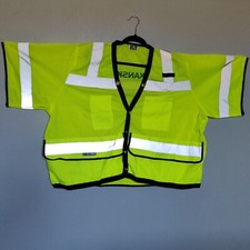 Radians SV59Z-3ZGD Type R Class 3 Size 4X Surveyor Safety Vest - Yellow/Lime