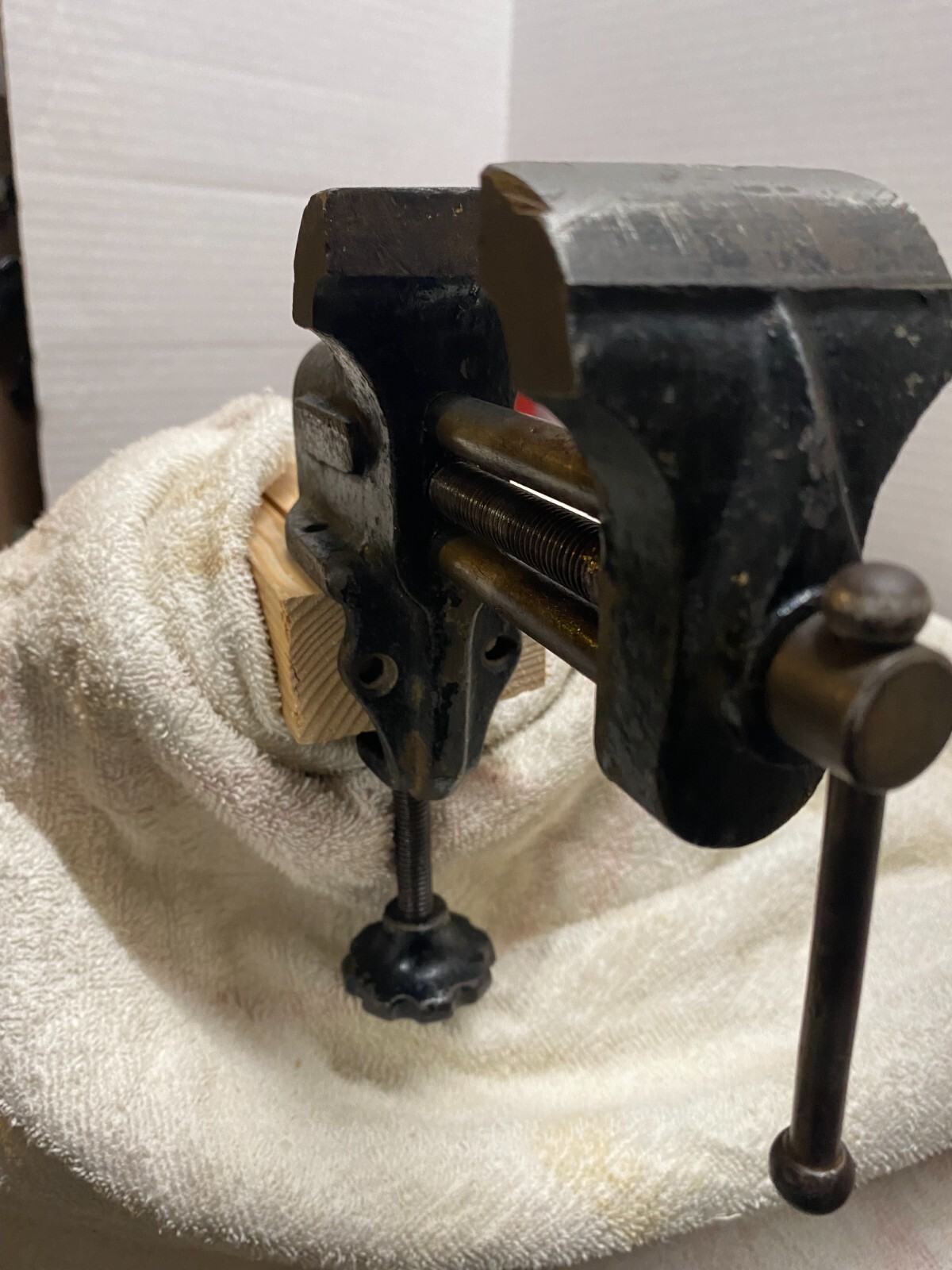 Antique Solid Steel Tabletop 2" Jewelers Gunsmith Bench Vise with Anvil Original eBay