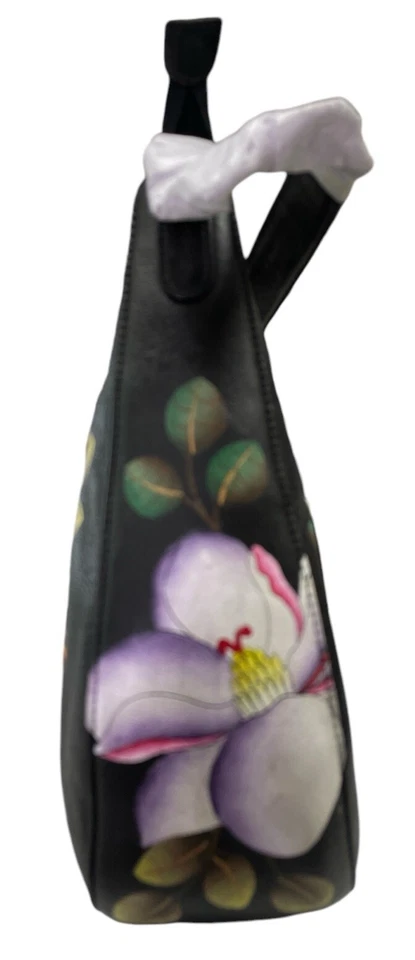 Bolso hobo Auschka pintado a mano con anillo detallado con correa nuevo con etiquetas - $285.90 Foto 2 de 4