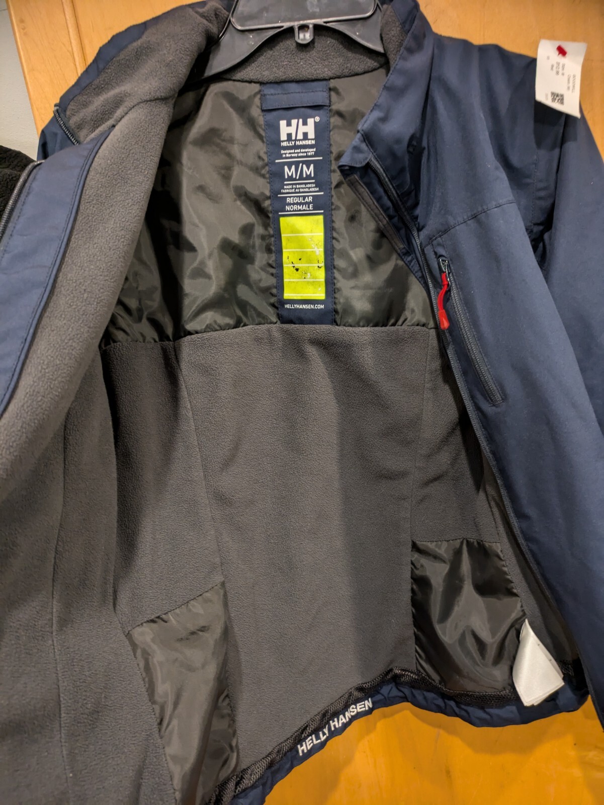 Helly Hansen crew jacket Medium W Small Mens Blue… - image 4