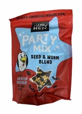 Happy Hen Treats Poultry Mix, Seed & Worm Blend, 2 Lb Bag