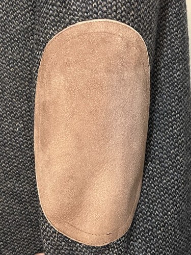 Austin Reed Blazer Mens 48L Tweed Elbow Patches Pure Virgin Wool Gray - Picture 3 of 12