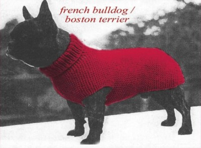 Knitting PATTERN French Bulldog/Boston 