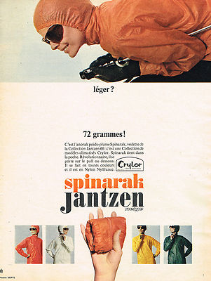 REKLAME WERBUNG 084 1963 JANTZEN le SPINARAK Anorak Federgewicht