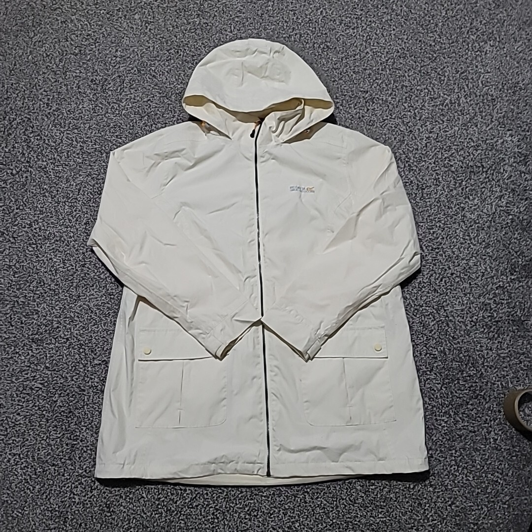 Regatta Breathable Waterproof Windproof Outdoor Jacket Rain - Off White - UK20
