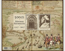 Belgium 2017   500yrs Reformation  sheetlet     mnh  c 