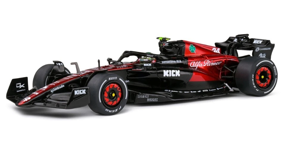 MODELLINO AUTO F1 STATICO SOLIDO ALFA ROMEO C43 #24 SPAGNA GP 2023 ZHOU 1/43 - Immagine 4 di 4