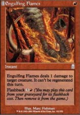 MTG magic cards 2x Engulfing Flames Odyssey Light Play, English