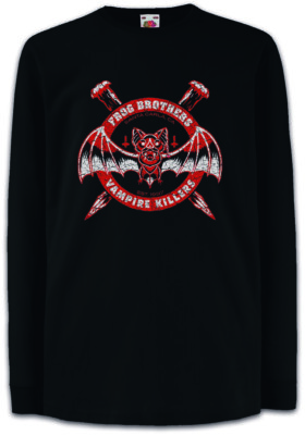 Frog Brothers Kinder Langarm T-Shirt Lost Vampire Killers Boys Fun Vampir Bat