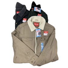 Coleman Sherpa Lined Durable Tear Resistant Twill Shell Workwear Jacket $125