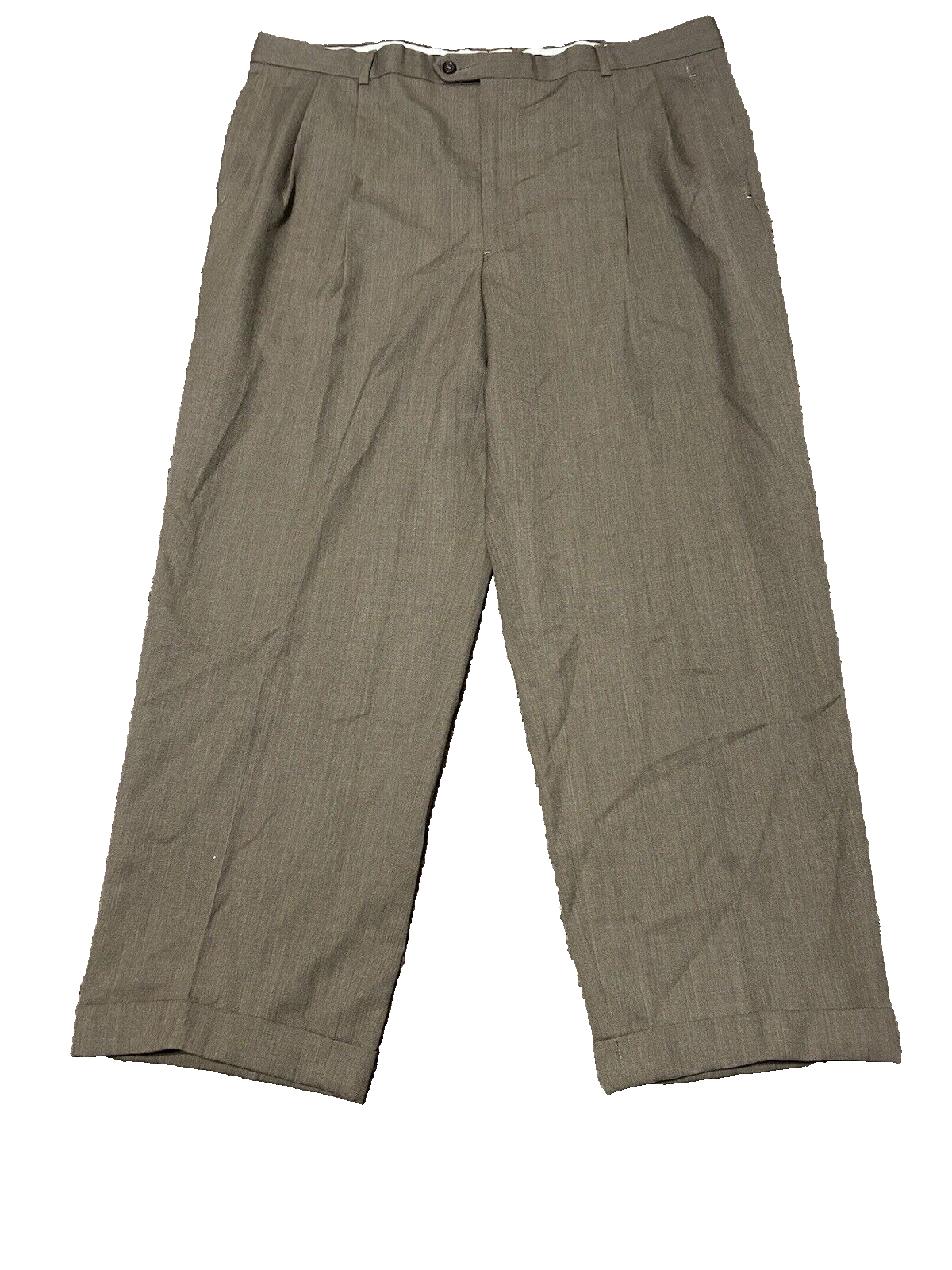 Joseph Feiss 100% Wool Dress Pants Size 42R Premium Quality with Measurements