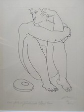 Hans ERNI - Eaux fortes JEUNE HOMME - signée, numéroté et limitée à 100 ex.