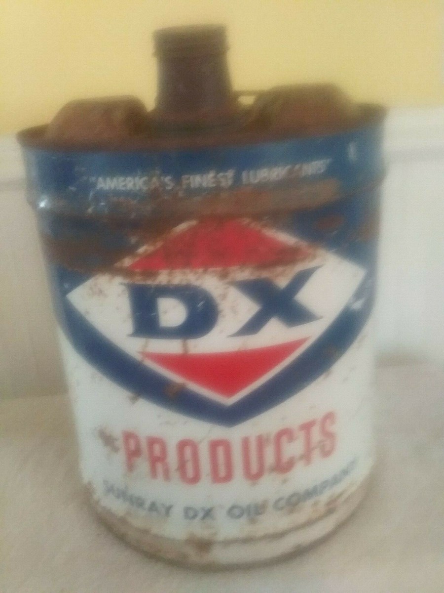 Early 1960's Vintage D-X MOTOR OIL Old 5 gallon Tin Oil Can | eBay