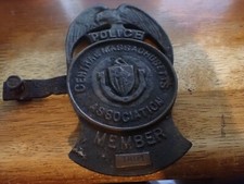 MASSACHUSETTS CENTRAL MASS ACCOSIATION AUTOMOBILE SIGN POLICE SIGN X B