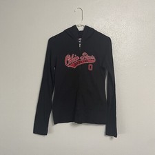 Womens Size Small Ohio State Buckeyes Hoodie Zip Up Long Sleeve 100 Cotton U5 